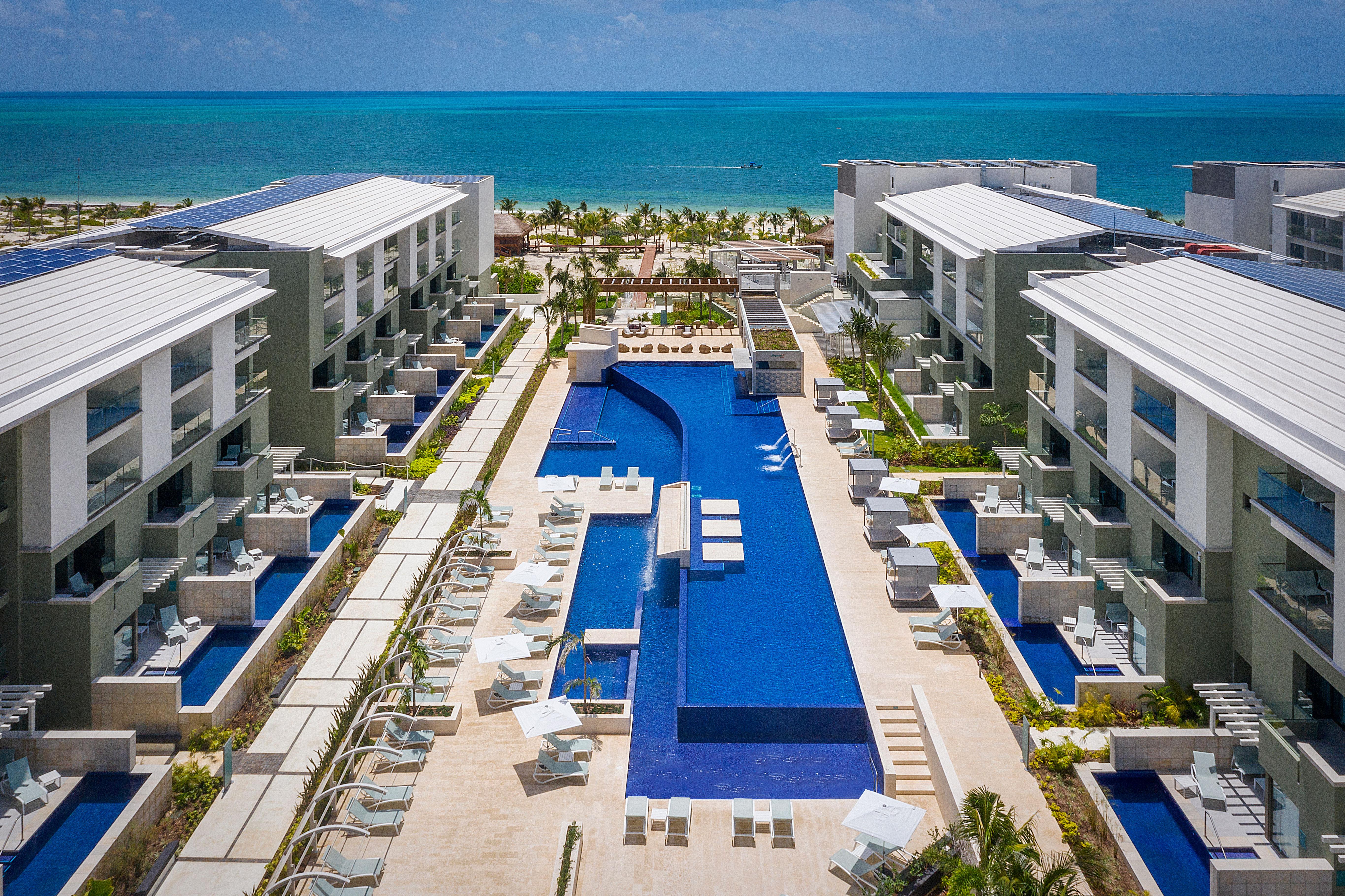 Catalonia Grand Costa Mujeres All Suites & Spa Κανκούν Εξωτερικό φωτογραφία Aerial view of the resort