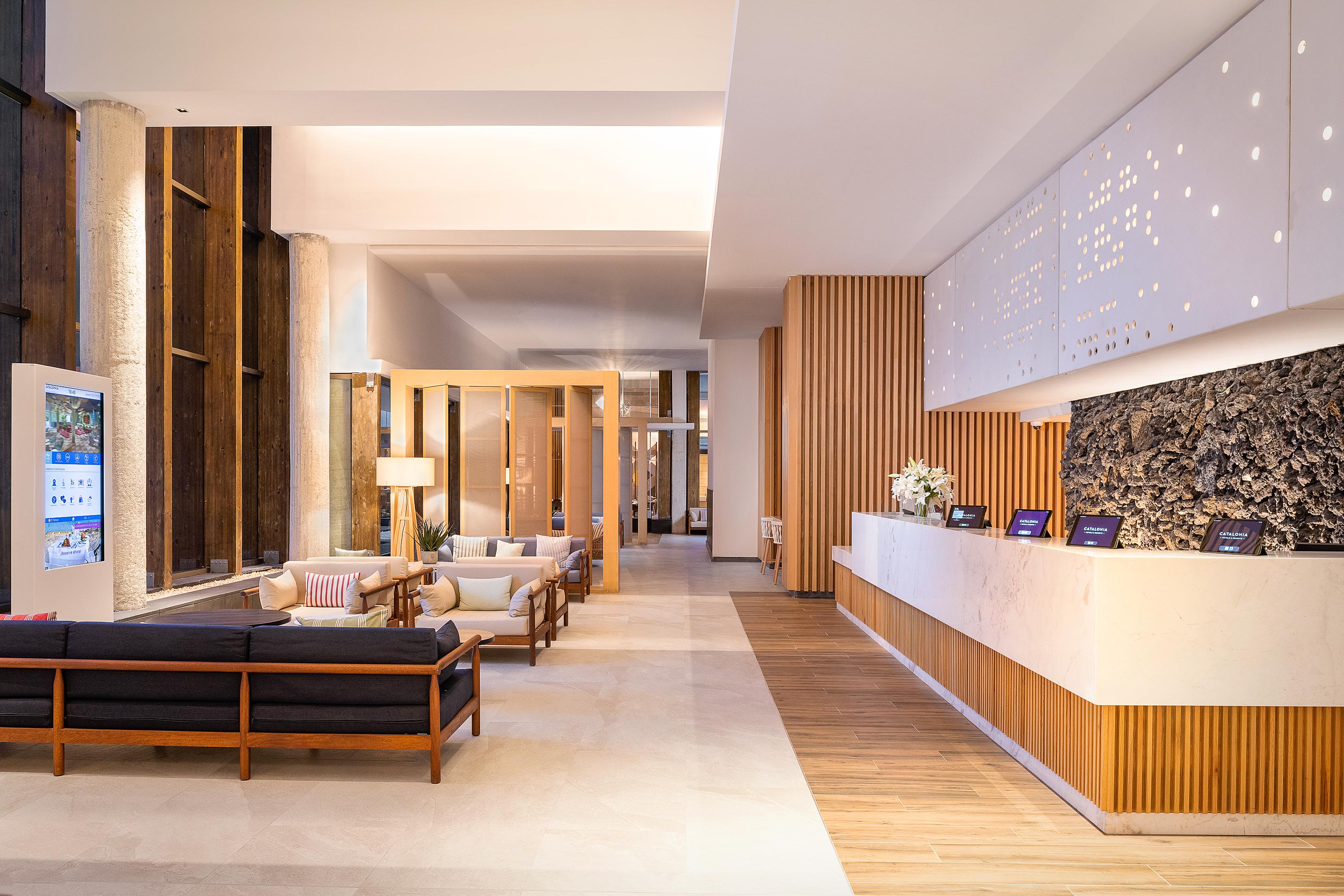 Catalonia Grand Costa Mujeres All Suites & Spa Κανκούν Εξωτερικό φωτογραφία The lobby of the hotel